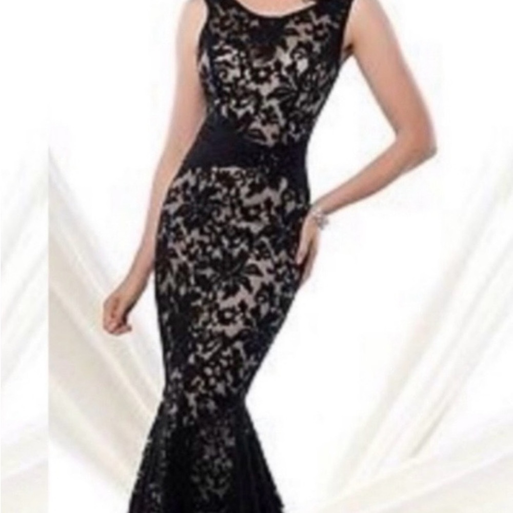 Montage by Mon Cheri Black Floral Maxi Dress - Picture 2 of 12
